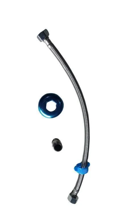 ENGATE FLEX. TRANC. 40CM INOX FiF NIPLE