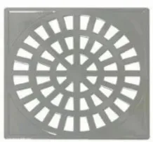 GRELHA PLAST ABS CROMADO QUAD 10X10